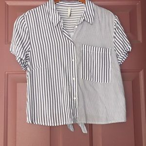 Navy stripe top